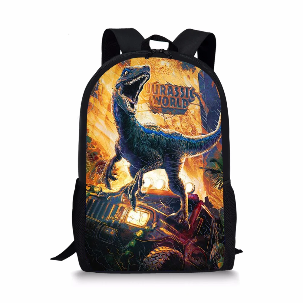 New Dinosaur Pattern Printing School Backpacks Personalized Kids Daypack Durable Rucksack for Teenager
