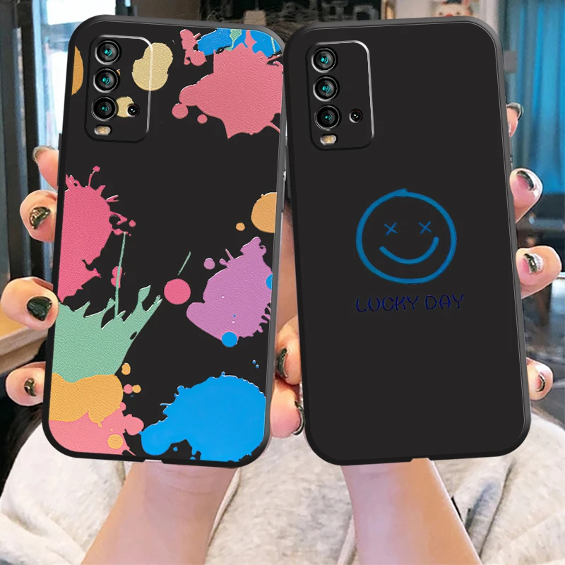 

Rainbow Phone Case For Xiaomi Redmi Note 10 Pro MAX 10T 10S 5G 10 Smartphone Unisex Protective Carcasa Liquid Silicon Shell