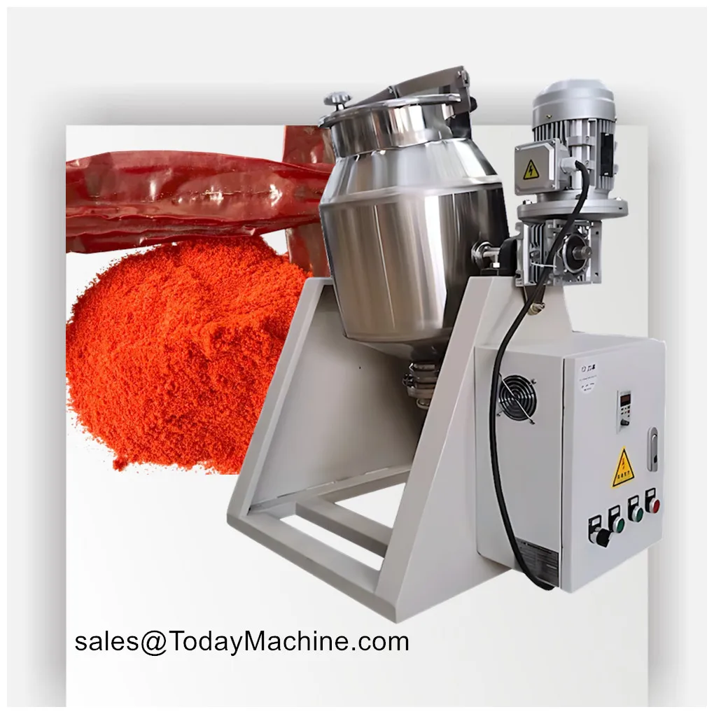 

Todaymachine Stainless Steel Waist Drum Shape Mixing Machine Blending Equipment Flour Food Powder Pre