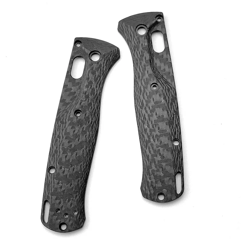 

1 Pair Full 3K Carbon Fiber Material Knife Handle Scales For Genuine Benchmade Bugout 535 Knives Grip DIY Make Accessory Parts