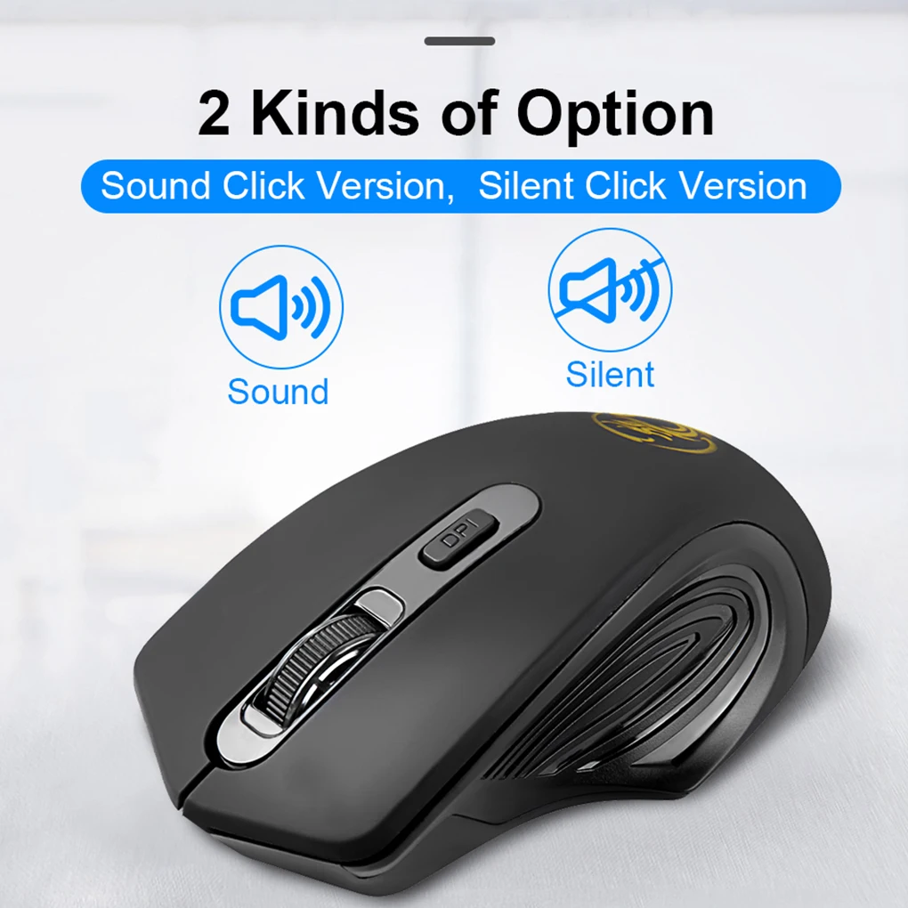 

USB 2.4 Ghz Wireless Computer Mouse 2000 DPI Ergonomic Mouse Power Saving Gaming Mause Optical PC Mice For Laptop PC