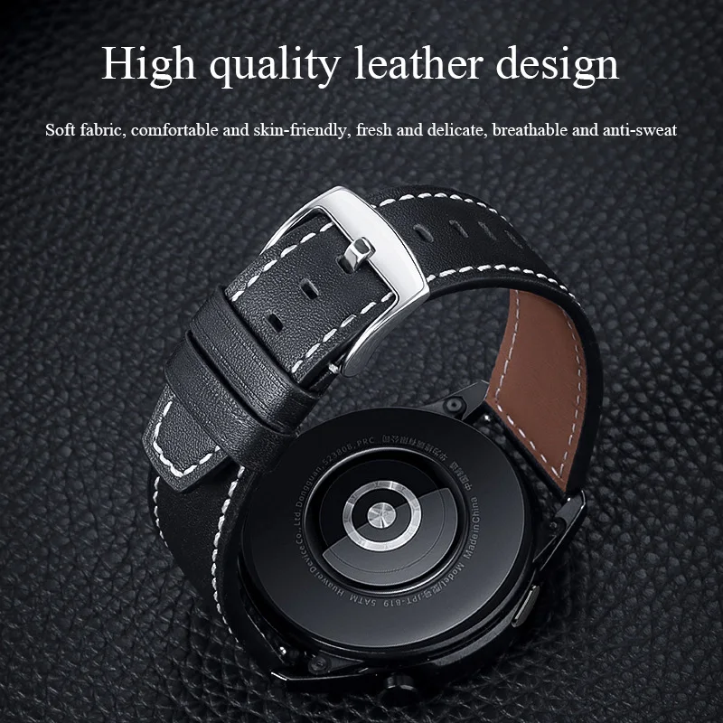 20/22mm Watchband for Huawei Watch GT 3 Pro Leather Strap Sport Smart Wristband Bracelet Replacement Accessories for GT 3 Pro enlarge