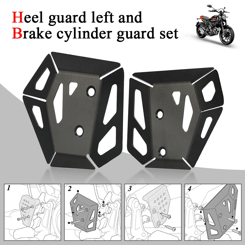 

Motorcycle Accessorie Heel guard left and Brake cylinder guard set Protector For Pan America Special(RA1250S) RA1 2021 2022 2023