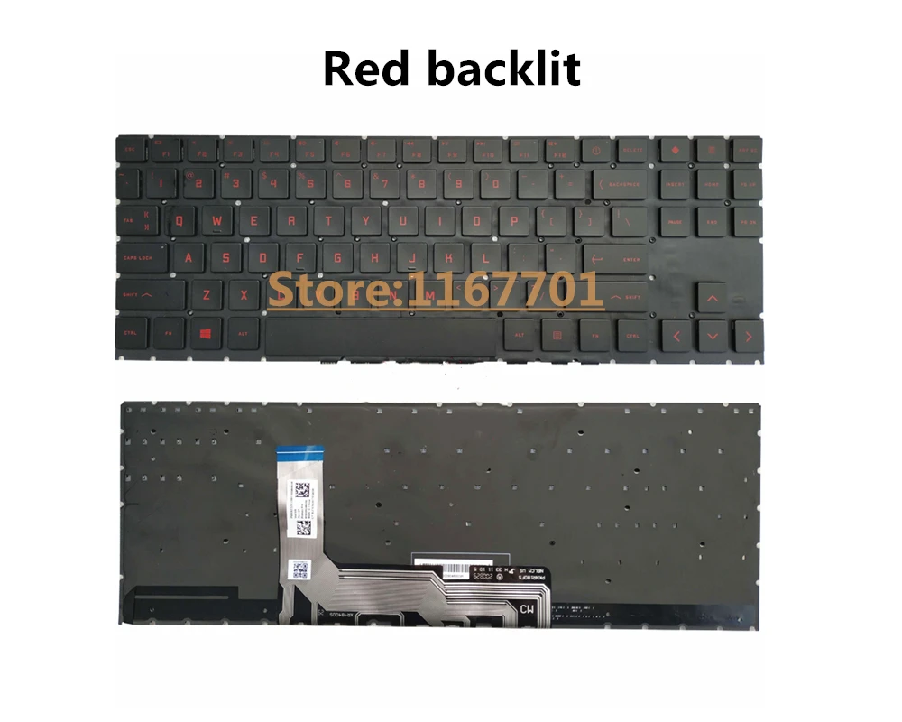 Laptop US Monochrome/RGB backlit Keyboard Shell/Case for HP OMEN 6 15-EN 15-EK TPN-Q238 Q236 M00667-001 M00666-001 L98946-001 |