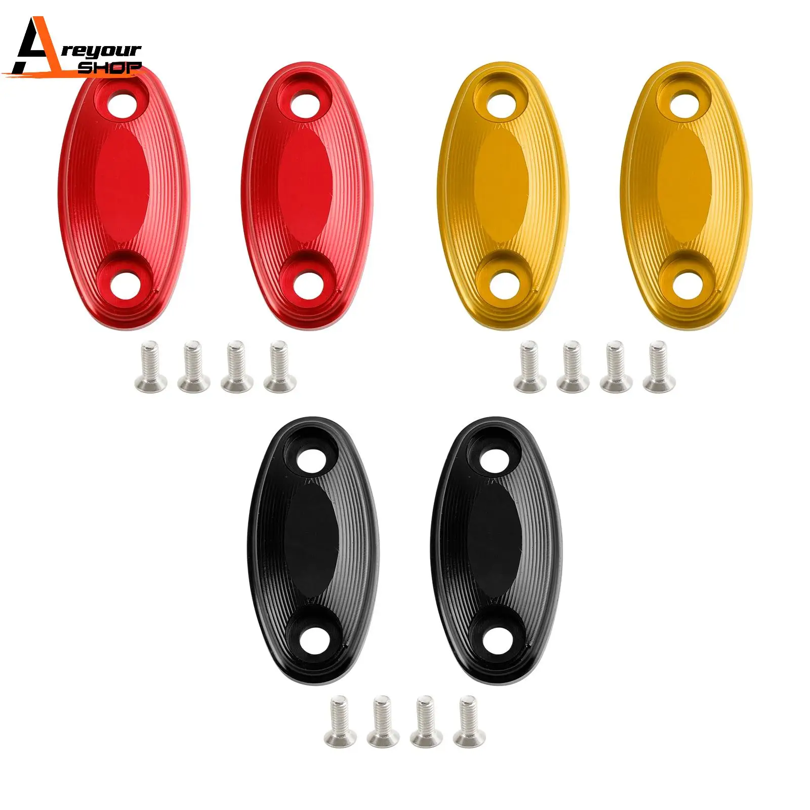 Алюминиевые зеркальные блоки Areyourshop отверстия крышки для HONDA CBR 650 F R 2014 2015 2016 2017 2018