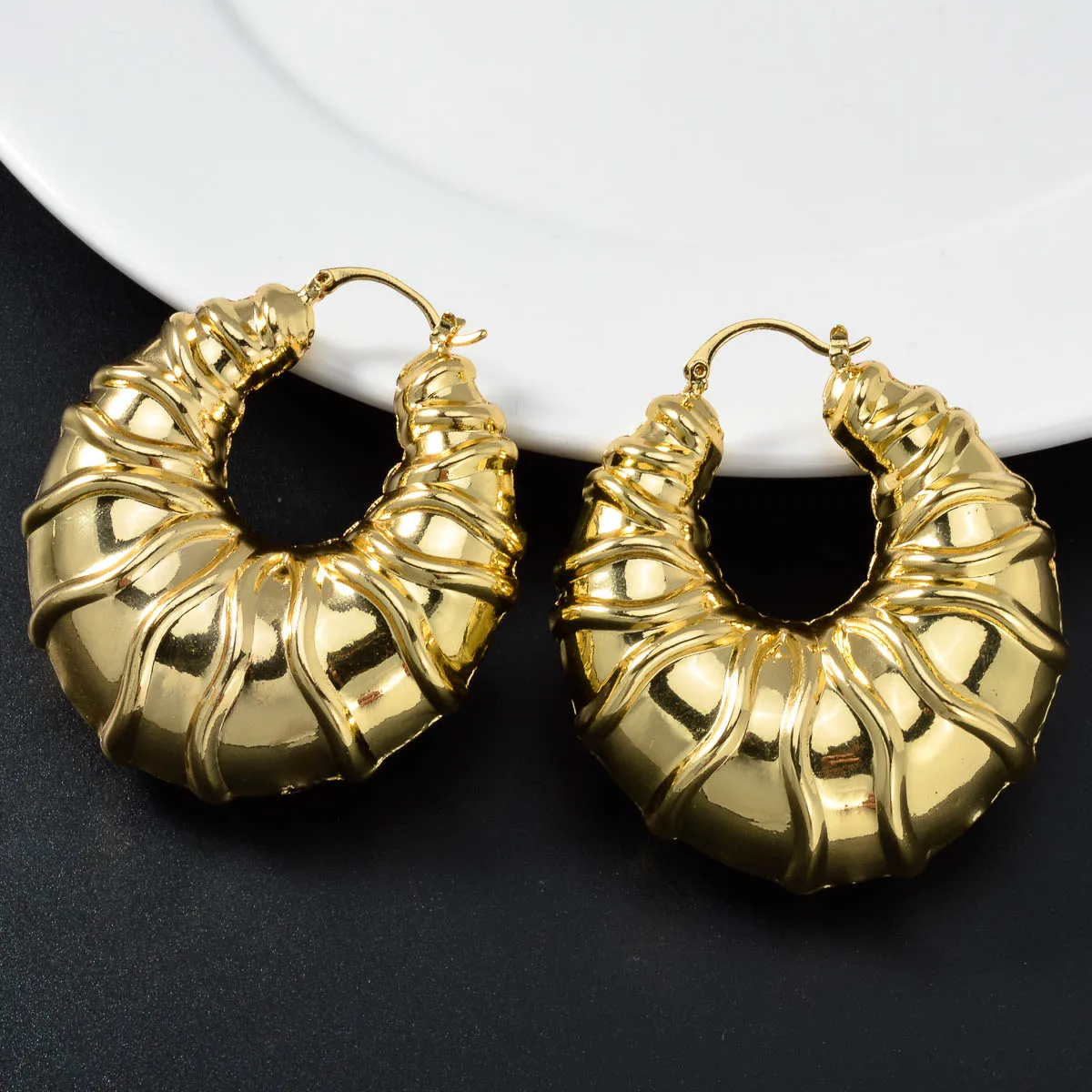 Модные Геометрические Серьги-кольца Для Женщин Винтажные Солнцезащитные