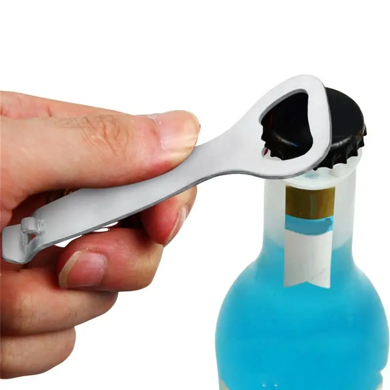 

Bottle Openers Flat 2 In 1 Stainless Steel Bottle Opener Heavy Duty Double Headed Corkscrew For Kitchen Bar Restaurant Birthday