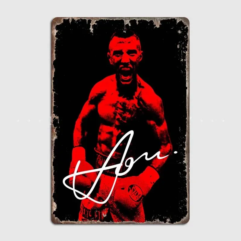 Легенды бокса классический жестяной металлический знак с современной эстетикой
