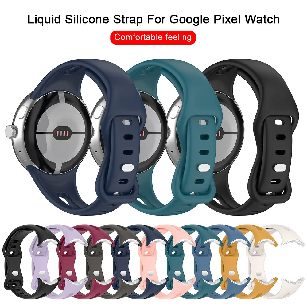 Ремешок силиконовый для Google Pixel сменный спортивный браслет смарт-часов Googe Googl