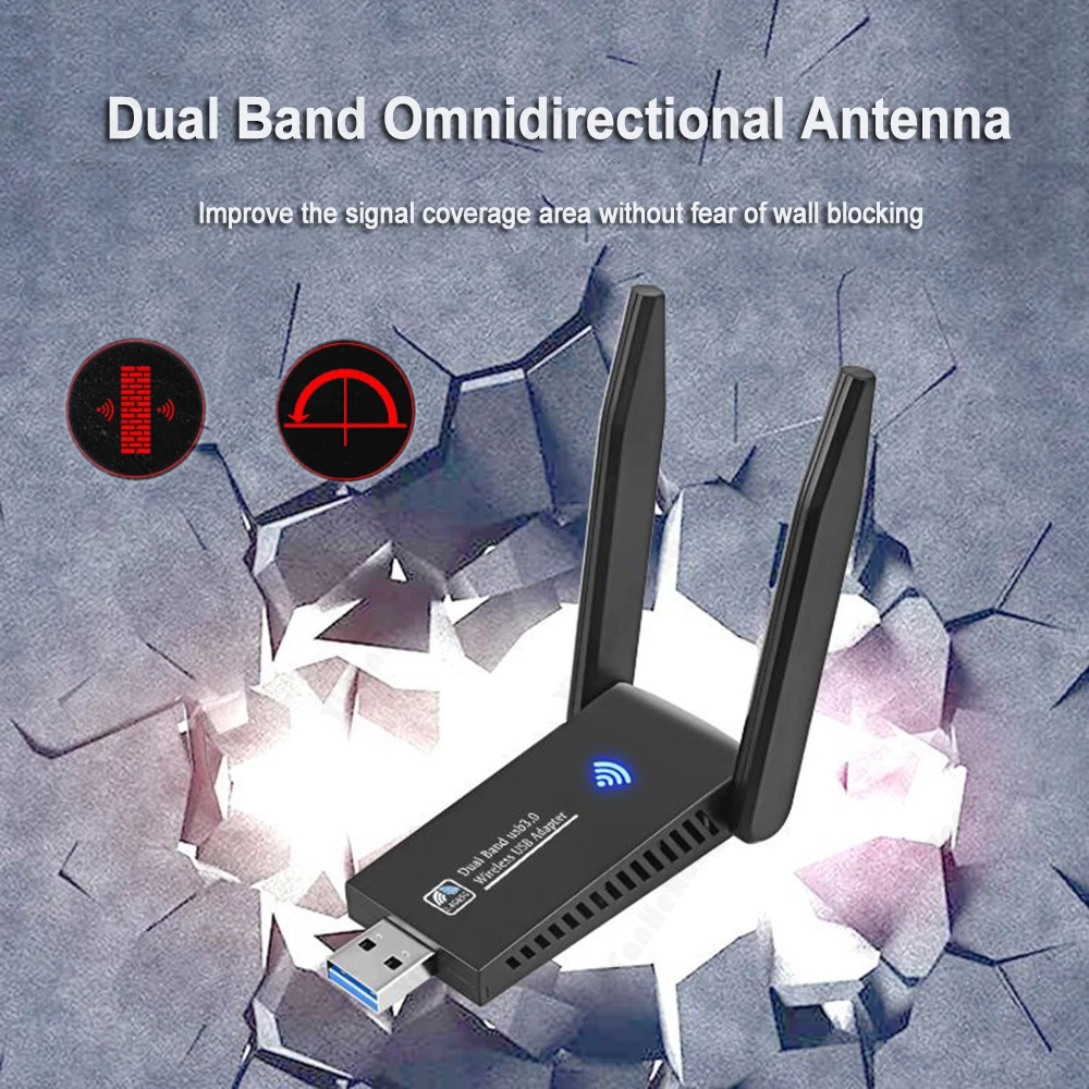 USB 1300 Wi-Fi адаптер 2 в 1 3 0 Мбит/с 4/5 ГГц