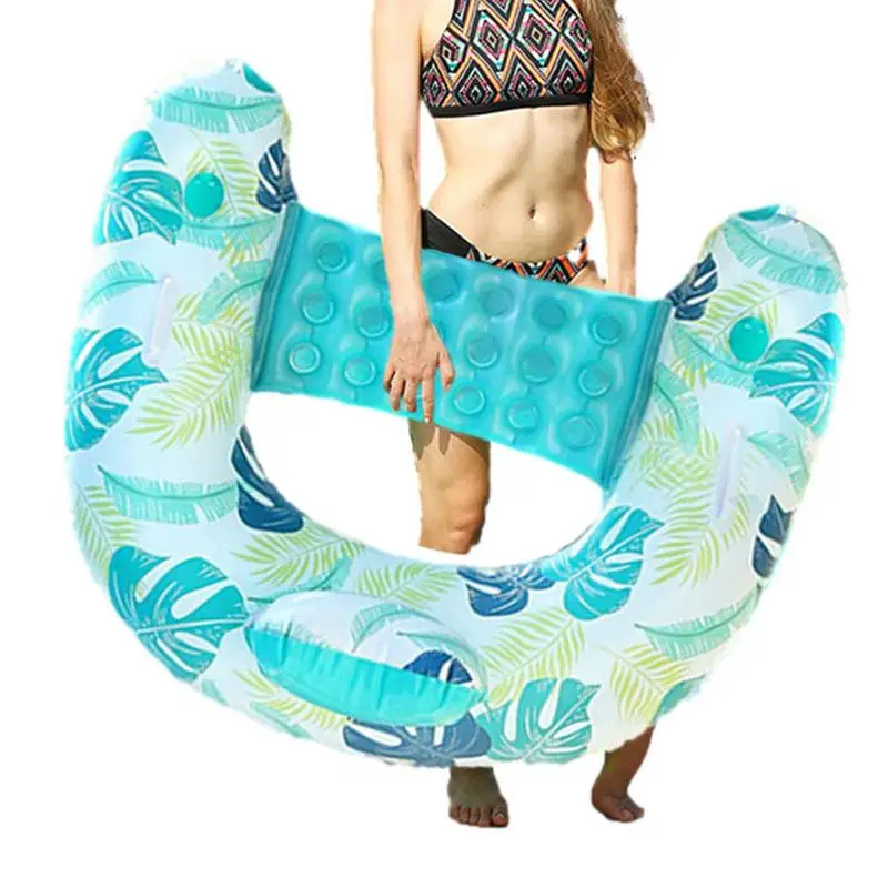 

Inflatable Pool Float Chair Pool Floats Adult Inflatable Chair Floats With Cup Holders & Handles Colorful Pool Floaties Pool