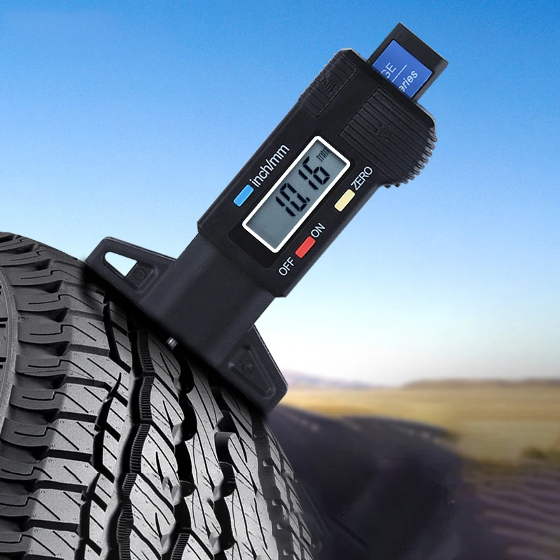 Цифровой измеритель глубины протектора шин B5D5 ЖК-дисплей износостойкий