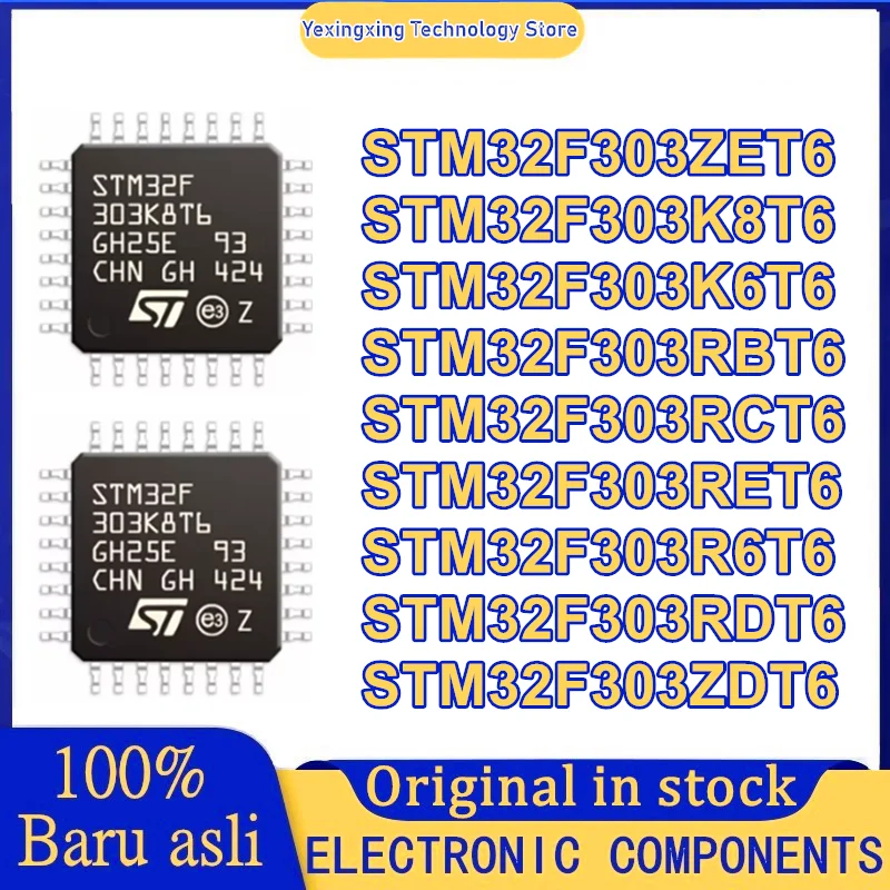 5P STM32F303ZET6 STM32F303ZDT6 STM32F303K8T6 STM32F303K6T6 STM32F303RBT6 STM32F303RCT6 STM32F303RET6 STM32F303R6T6 STM32F303RDT6 (art.: 3920dc76aedb9) - 3920dc76aedb9