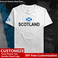 scotland scottish country t shirt custom jersey fans name number logo tshirt high street fashion hip hop loose casual t shirt