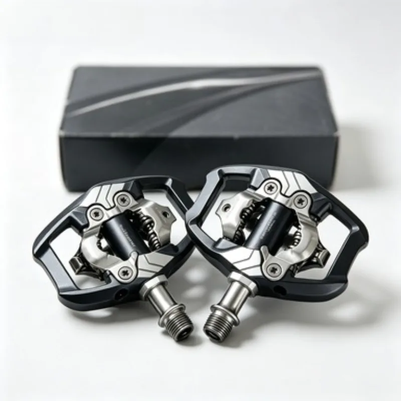 Фото Велопедали SHIMANO XTR PD-M9100 MTB с креплениями SM-SH51/SH56, самоблокирующиеся педали для горного велосипеда №3
