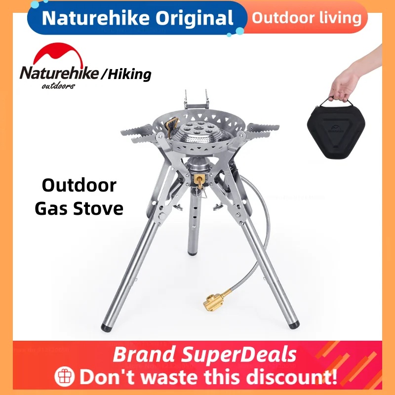 Naturehike Оригинальная уличная газовая плита для кемпинга Мощная Сверхлегкий