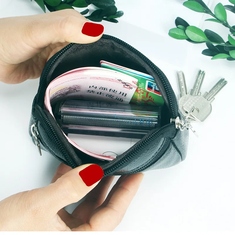 Fashion PU Leather Women Short Wallet Female Card Holder Mini Coin Purse Zipper Money Clip Small Ladies Clutch Bag