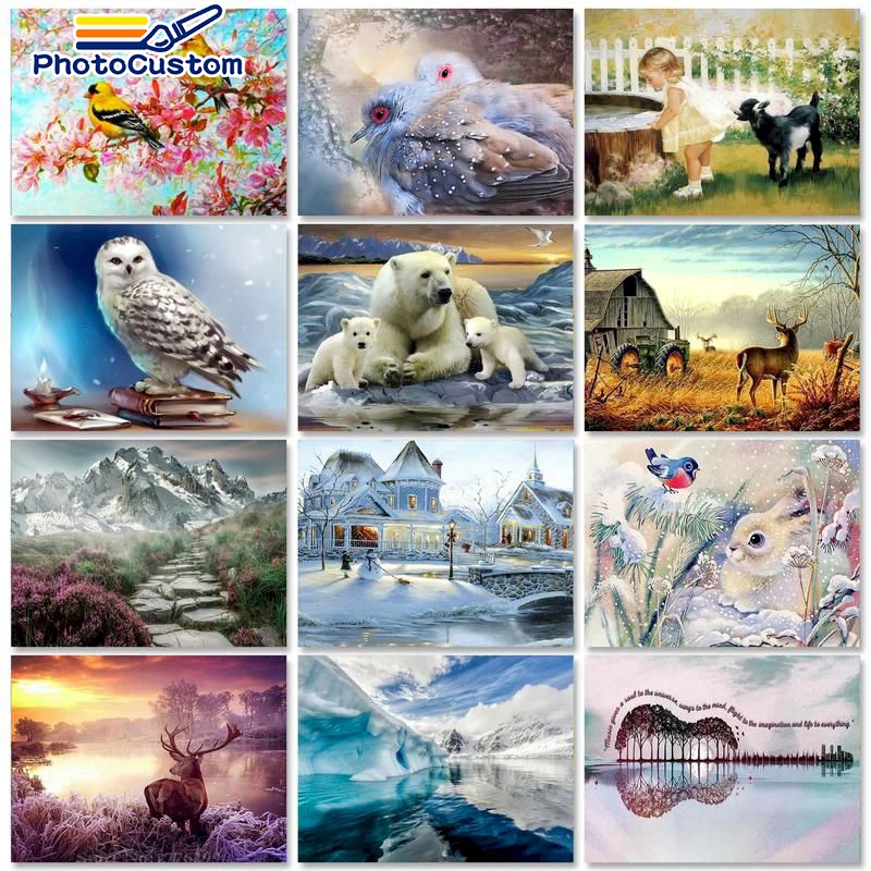 

Фоторамка 5d, алмазная живопись, полноразмерная/круглая Алмазная вышивка, пейзаж, мозаика, Декор для дома