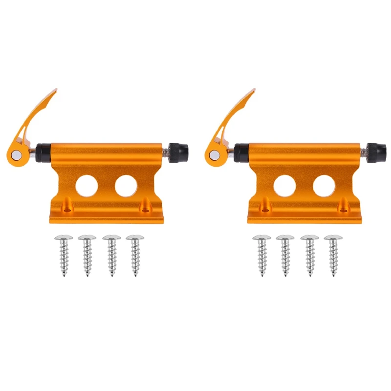 

2X Bike Fork Mount Bicycle Truck Bed Roof Bike Rack Bike Fork Mount Block Truck Mount For MTB Road Bike Yellow