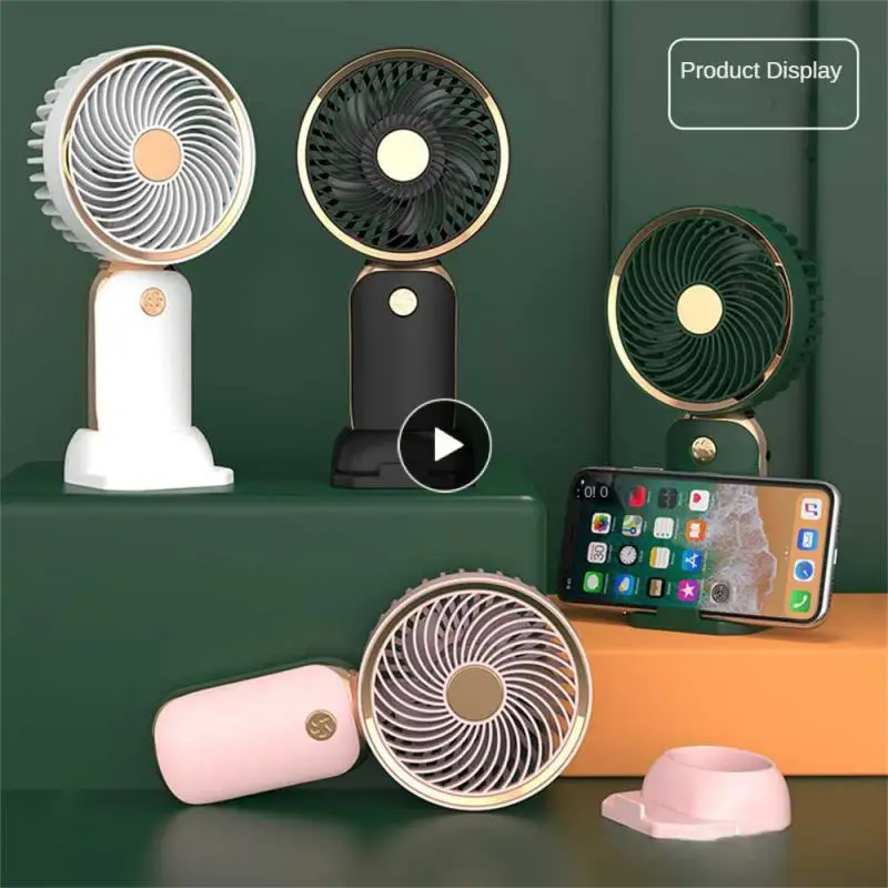 

Mini Fan Minimalist Portable Small Fan Creative Usb Charging Handheld Cooling Fan Summer Desktop Office Cute Cartoon