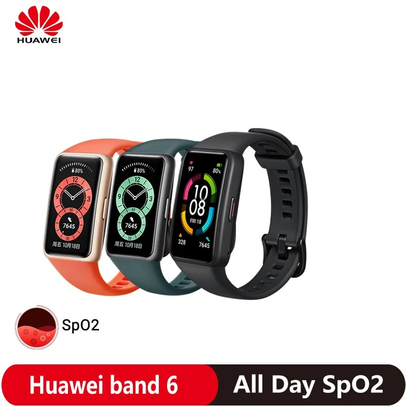 

HUAWEI BAND 6 Smartband Blood Oxygen 1.47" AMOLED long Battery Life Fast Charging Heart Rate Monitoring