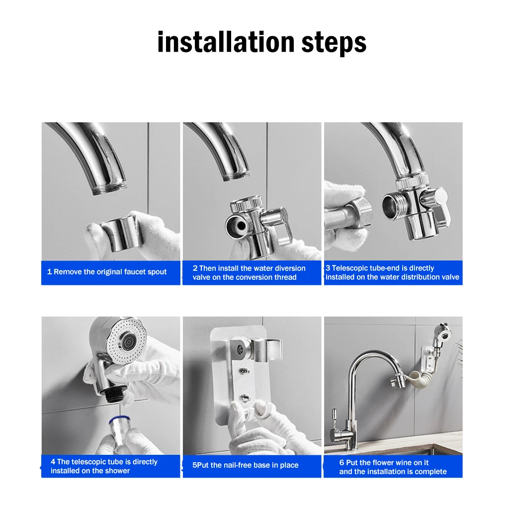 Гибкий шланг для ванной комнаты насадка распыления воды регулируемая головка