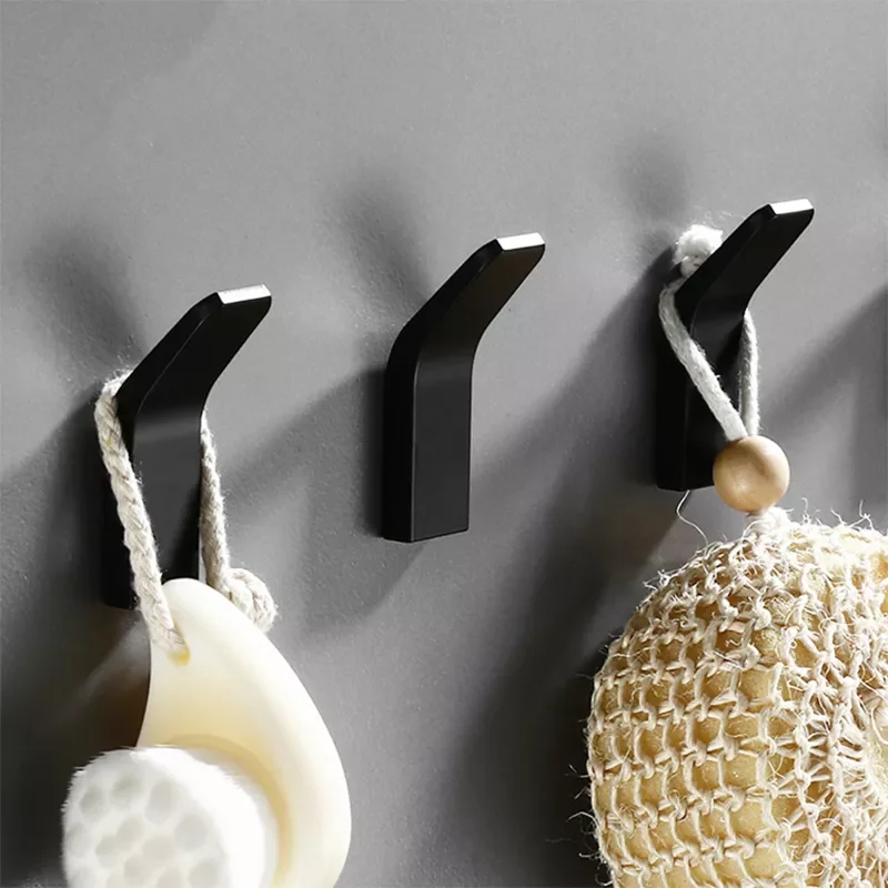 

Black Robe Hook Wall Hook Towel Hook for Bathroom Coat Hook Rustproof Hook Hanger Clothes Hangers for Kitchen Hardware Bathroom