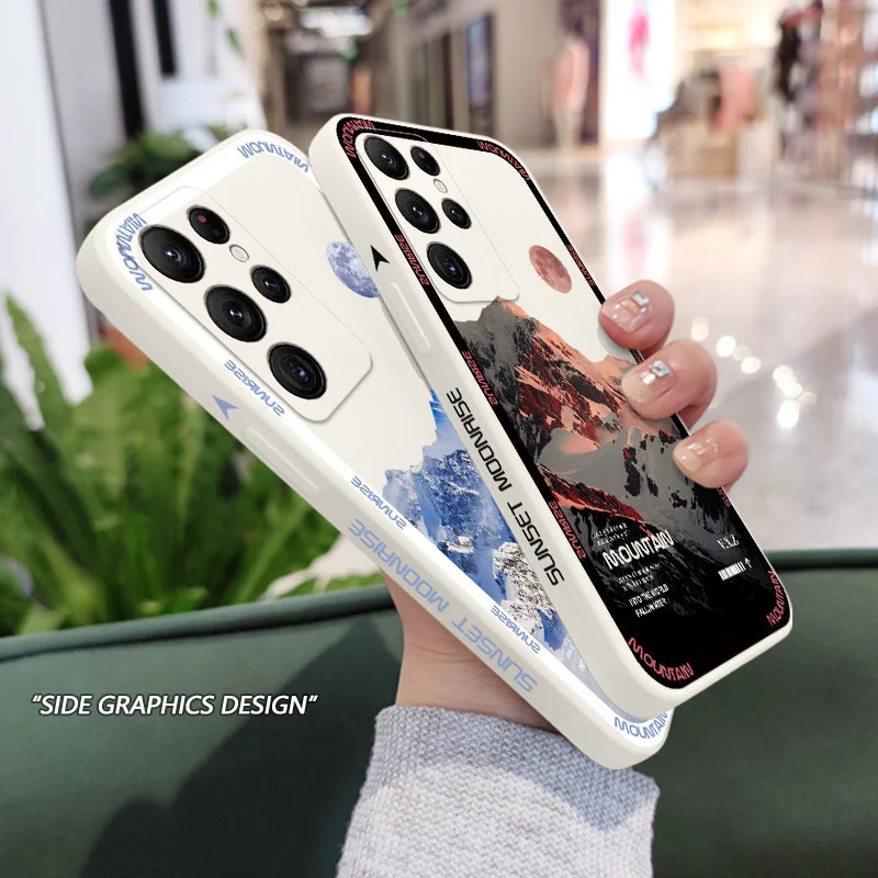 Sunrise Scenery Phone Case For Samsung Galaxy S23 S22 S21 S20 Ultra Plus FE S10 S9 S10E Note 20 ultra 10 9 Plus Cover