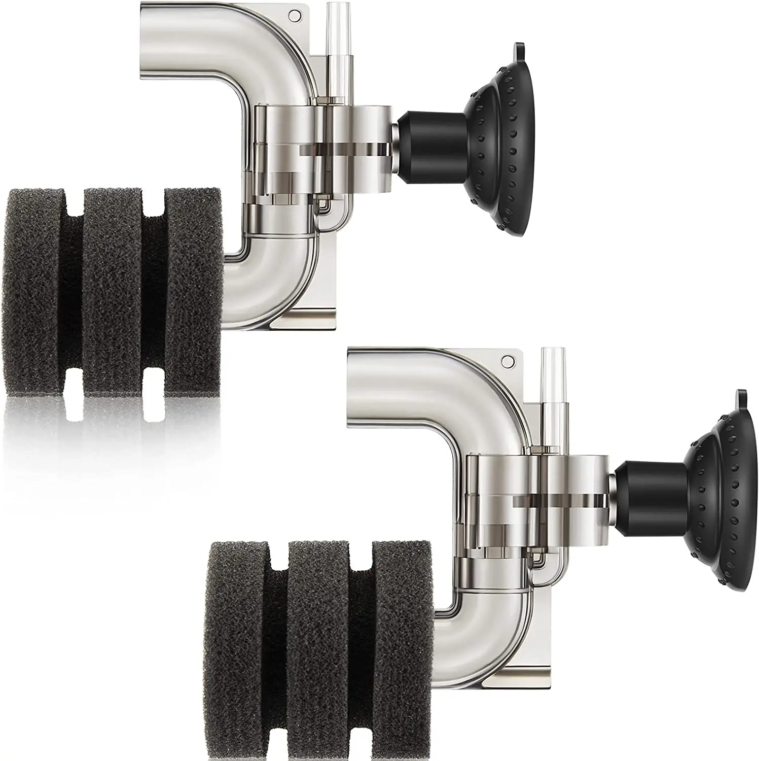 

2X Mini Aquarium Single Sponge Filter Submersible Foam Filter Quiet Fish Tank Filter for 0.5-5 G Fixed Freshwater Salt Water