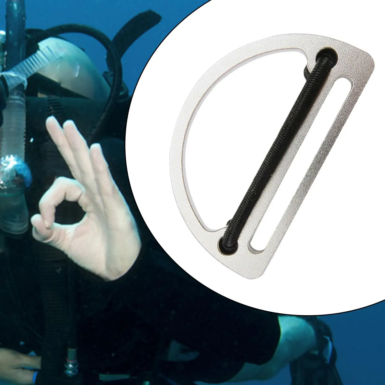 

Масса из нержавеющей стали с D-стопором, пряжкой, серебристый ремень для подводного плавания 5 см