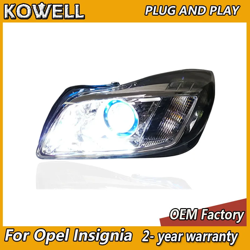 Автомобильный Стайлинг KOWELL для Buick Regal фары Opel Insignia 2009-2013 светодиодный ные ДХО