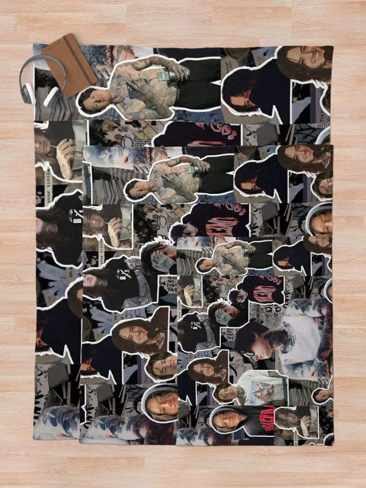 Ной Себастьян фотоколлаж пледы для дивана спальный мешок одеяла