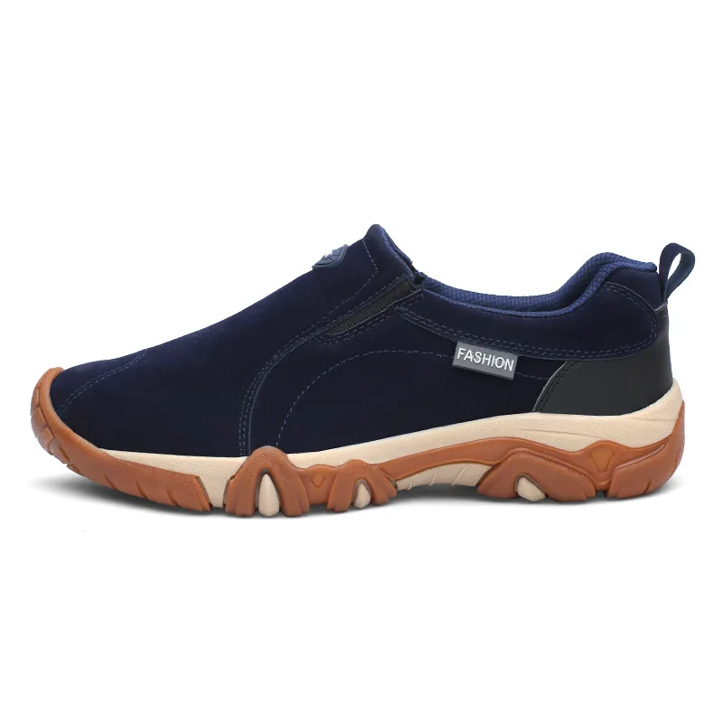 

NEW Spring Summer Genuine leather Out door Loafers Sneakers For Men Shoes Male Footwear Walking comfortable Slip-On Shoes