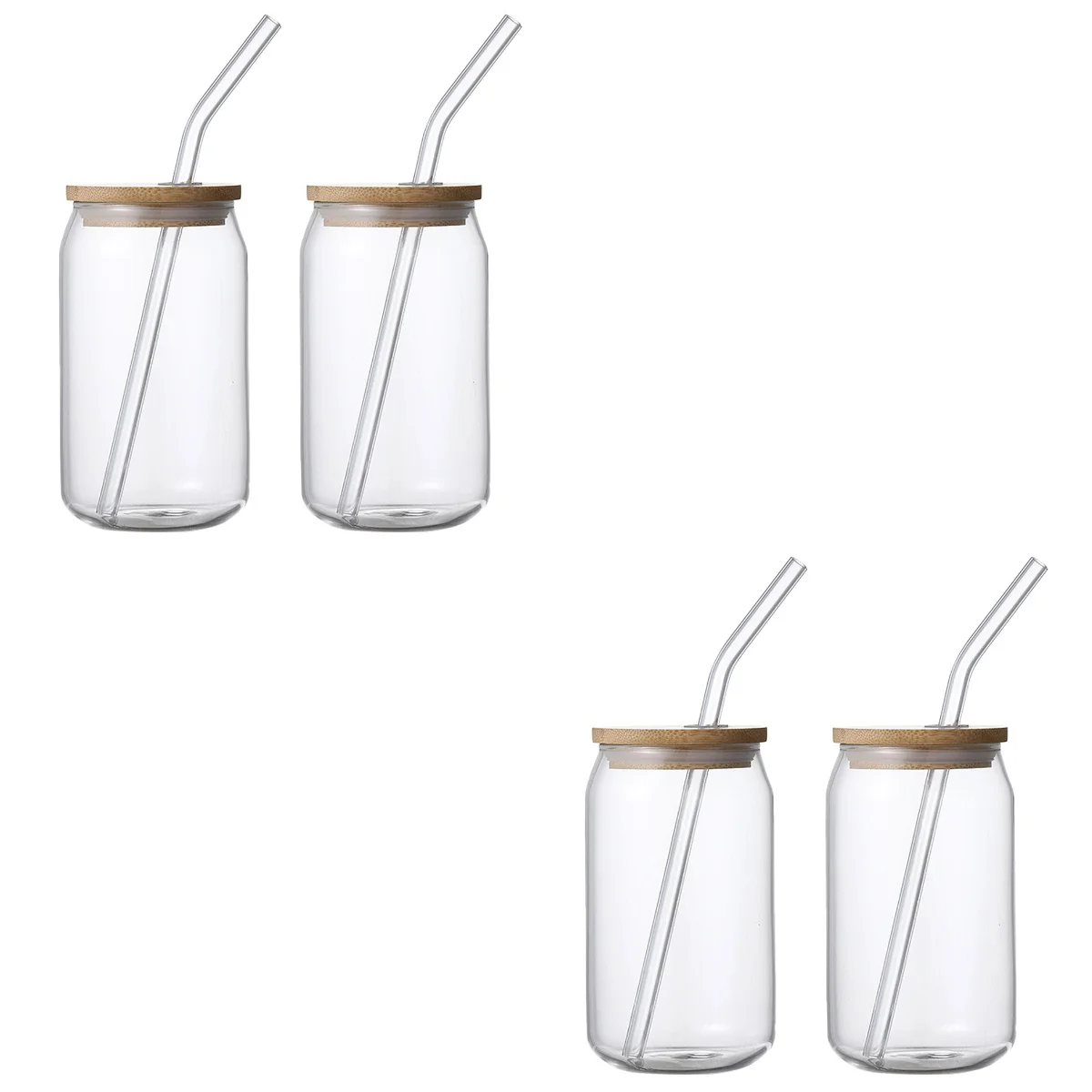 

Cup Drinkingglasses Can Mason Cups Jarscola Cold Reusable Resistant Heat Tumbler Cute Shapedstraw Tea Bubblesmoothie Jar Mug Lid