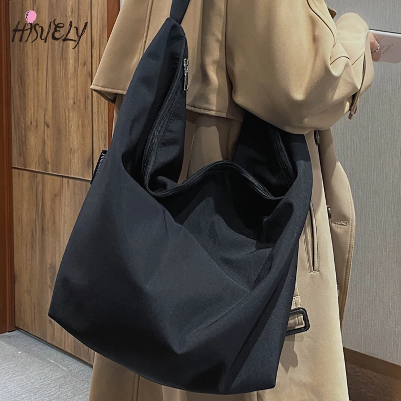 

2023 New Lady Canvas Totes Bag Women Casual Wild Ladies Handbags Simple Solid Color Shoulder Bag Female Fashion Shopping Bags