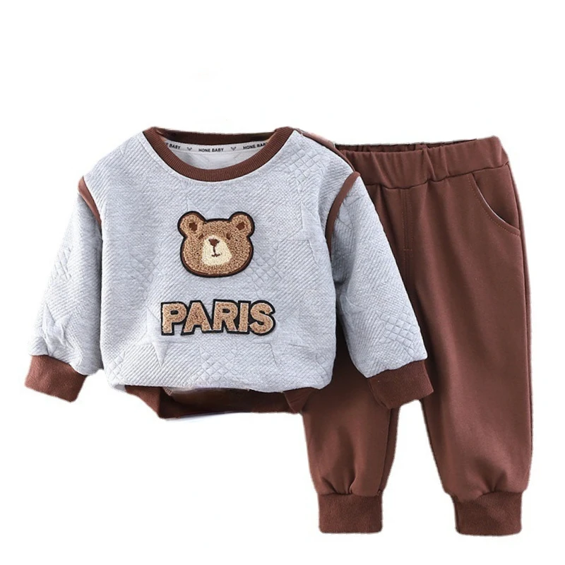 

New Autumn Children Outfits Baby Girls Clothes Suit Boys Fashion T-Shirt Pants 2Pcs/Sets Toddler Casual Costume Kids Tracksuits