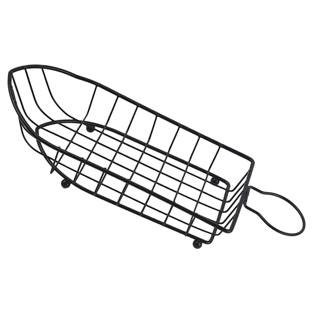 

Boat Snack Basket Practical Snacks Holder Tray Bread French Fries Home Accessory