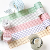 3cm wide colorful grid masking washi tapes decorative ins adhesive tape decora diy scrapbooking sticker label