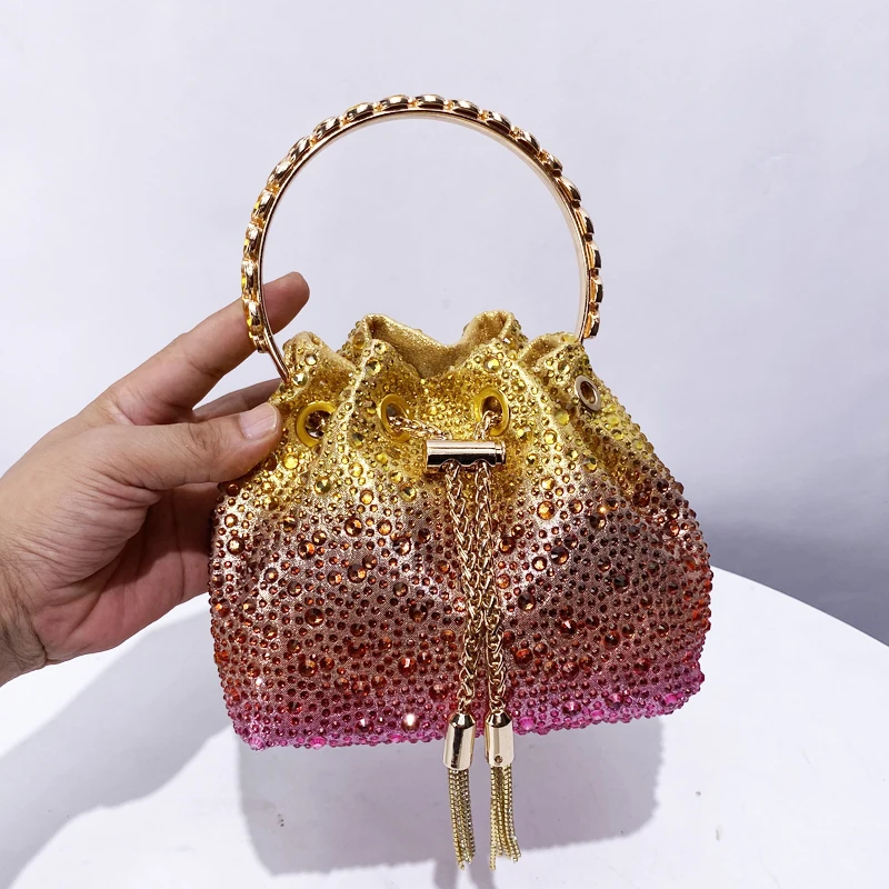 Мини-вечерние сумки-ведра для женщин роскошные дизайнерские сумки и кошельки