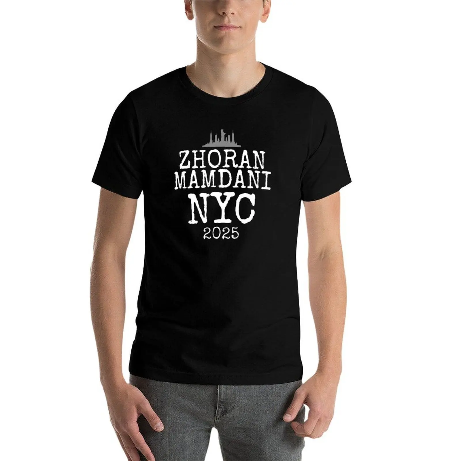 Фото Футболка Zohran Mamdani For Mayor NYC Vote Blue с политическим дизайном, удобная футболка с короткими рукавами для тренировок №3
