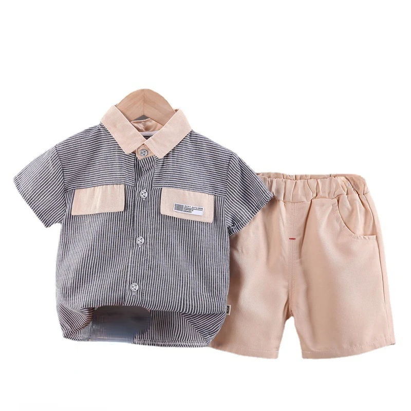 

New Summer Baby Boys Clothes Suit Children Outfits Kids Fashion Shirt Shorts 2Pcs/Sets Toddler Casual Costume Infant Tracksuits