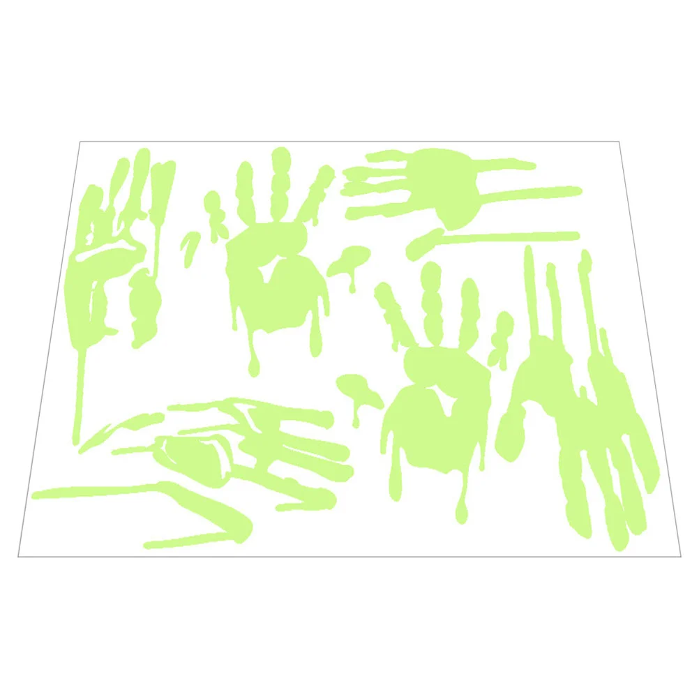 

Wall Stickers Decals Window Sticker Glowdecal The Dark Luminousscary Clings Horror Glowing Spooky Handprint Decor Decorations