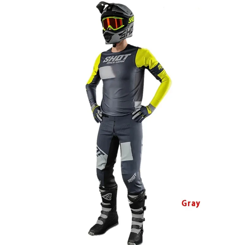 

Комплект одежды для езды MTB DH Enduro, трикотажные и штаны для езды по бездорожью и мотокроссу, для трюков, квадроциклов, кросс-Байков