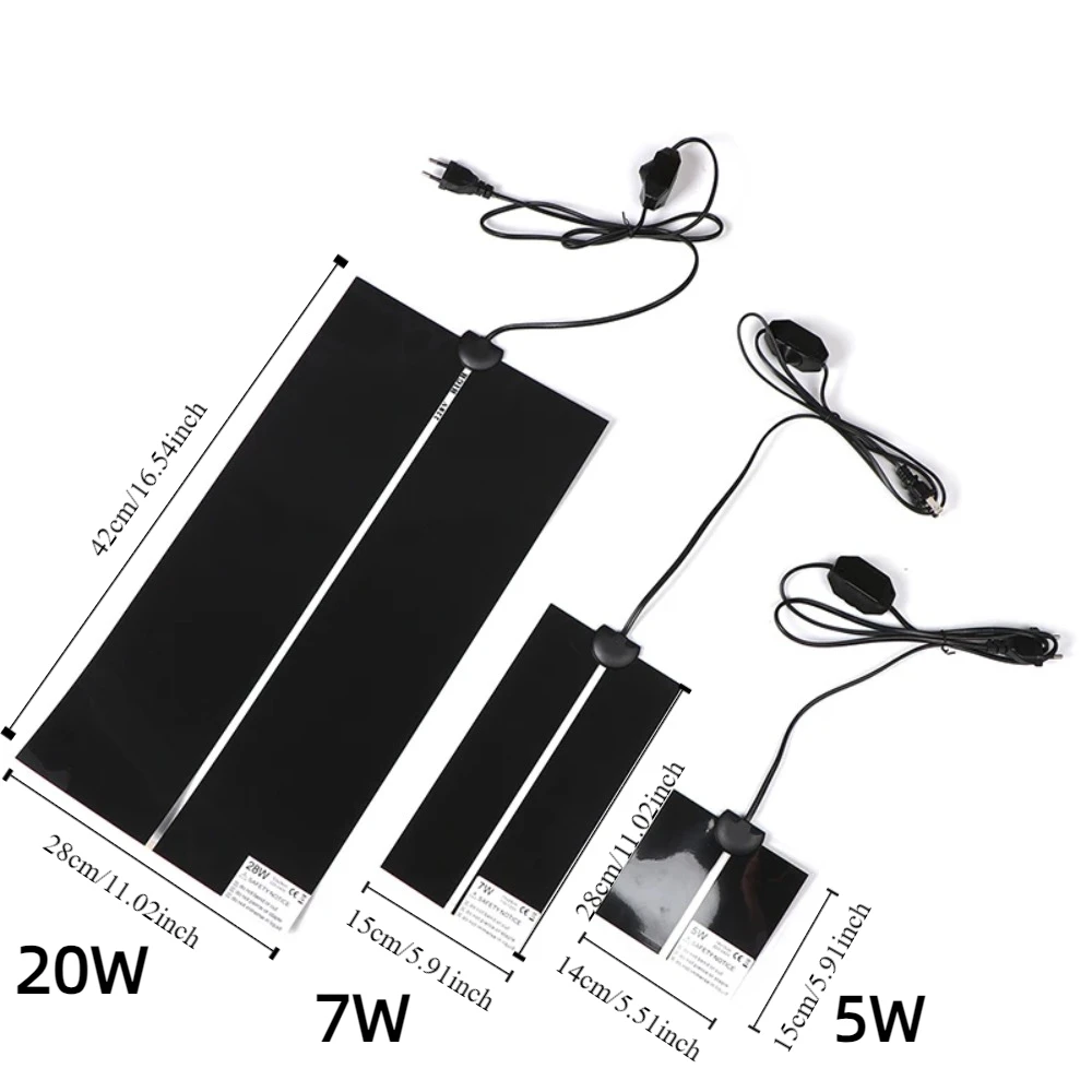 5 ~ 28 Вт тепловой коврик для рассады антихолодный 220 В 240 зимний нагревательный
