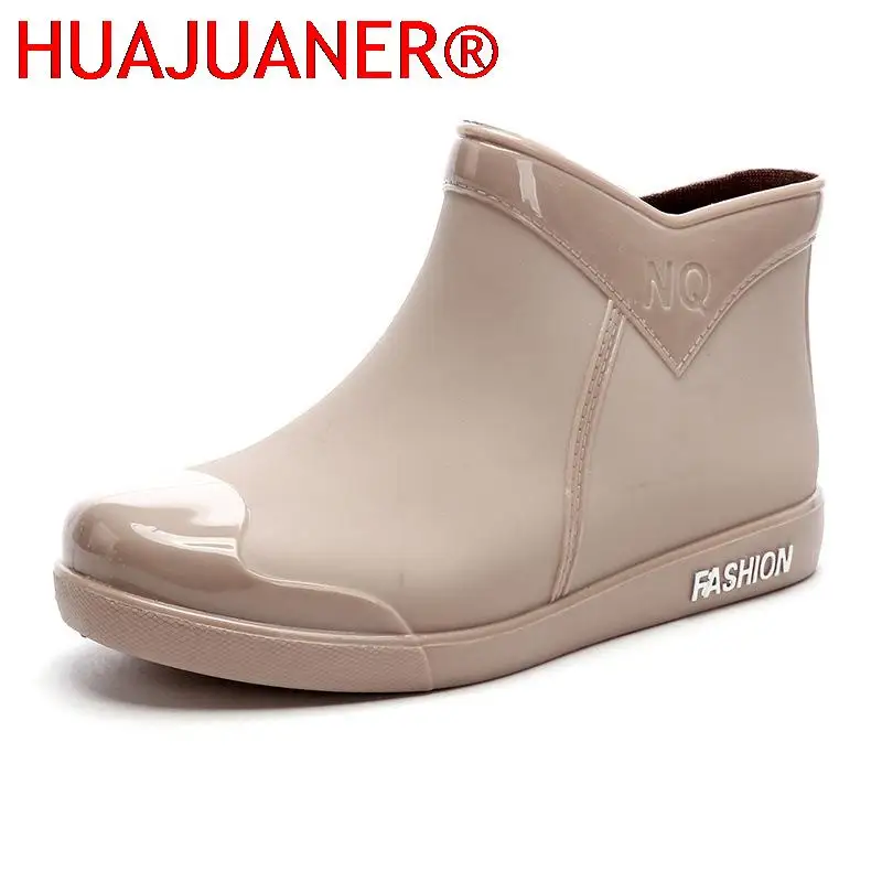 Shoes Women 2024 Fashion Non Slip Rain Boots Tube for Waterproof Work Water Botas De Caza Espanolas