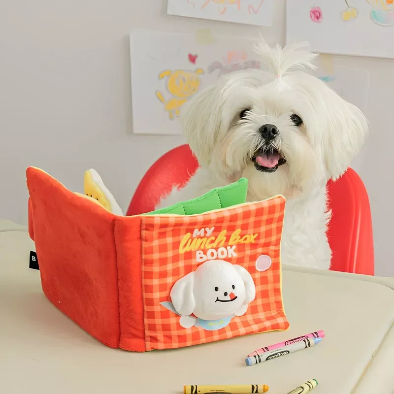 

Soft Plush Finding Food Dog Toy Puppy Chew Squeaky ToysHide Seek Interactive Nose Sniffling Training Toy for Dogs