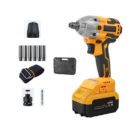 

Rechargeable Industry Power Screw drivers High Torque 20 Volt Brushless Li-ion Battery Electric Cordless Impact Wrench For Tires