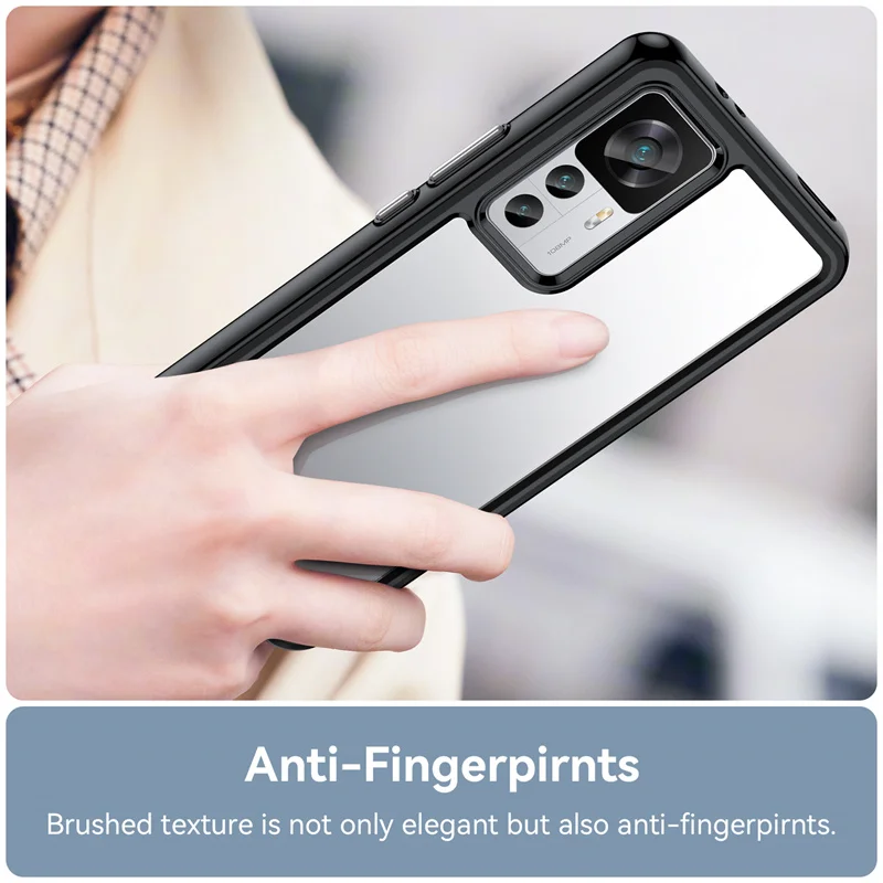 For Xiaomi 12T Clear Case For Xiaomi Mi 12T Cover Coque Hard Translucent Shockproof Phone Bumper For Xiaomi 12T