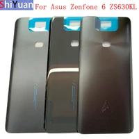 original battery cover back door housing case for asus zenfone 6 zs630kl rear cover with logo replacement parts