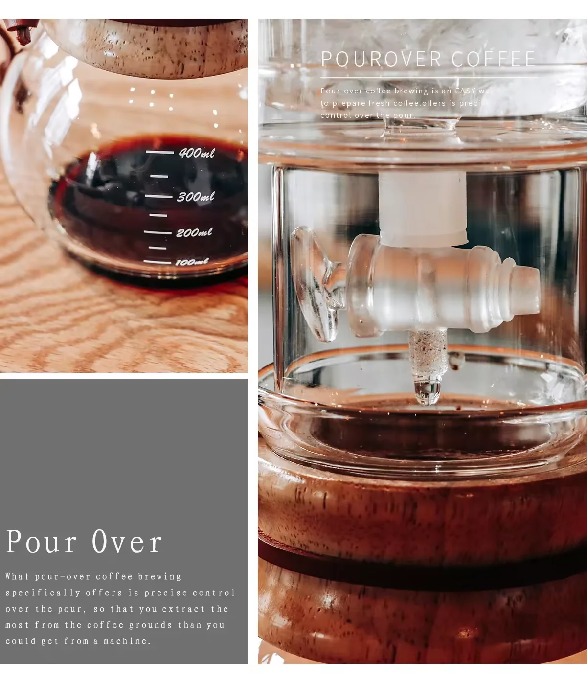 Кофеварка для холодного заваривания 400 мл голландский кофе Chemex из